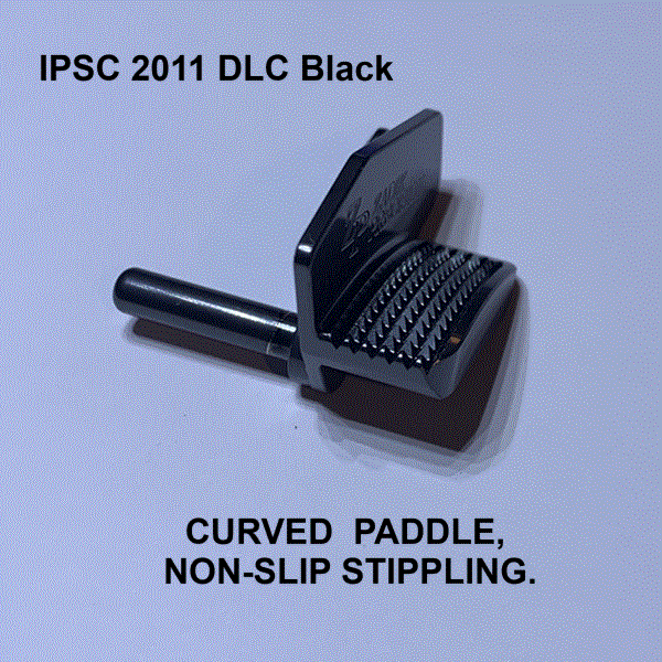 IPSC Slide Stop Thumb Rest Stand Frame with Curved Paddle, Non-Slip Stippling from www.zadikprecision.com